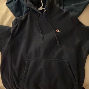 Navy blue Champion hoodie